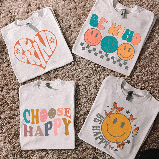 Retro Happiness Tees