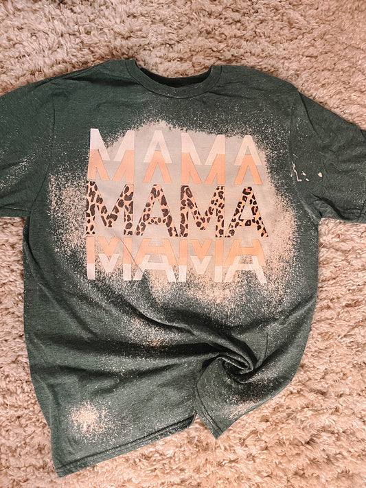 Leopard Mama Bleached Tee